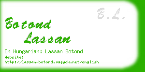 botond lassan business card